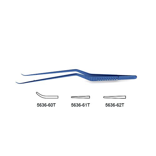 CV Elite - Titanium Bayonet-Style Micro Forceps - Smooth Tips