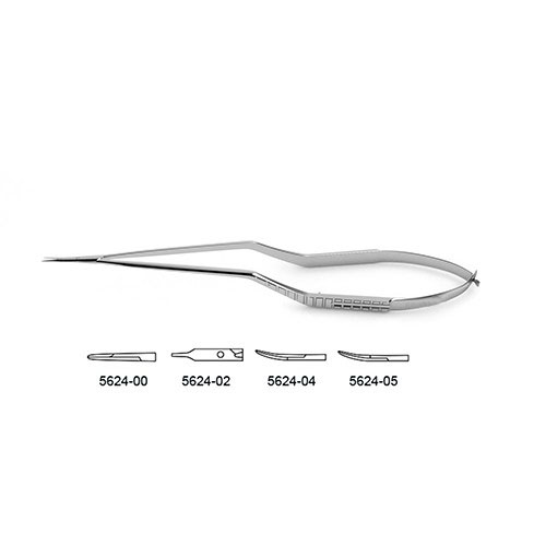 Micro Bayonet-Style Scissors - Flat Handle